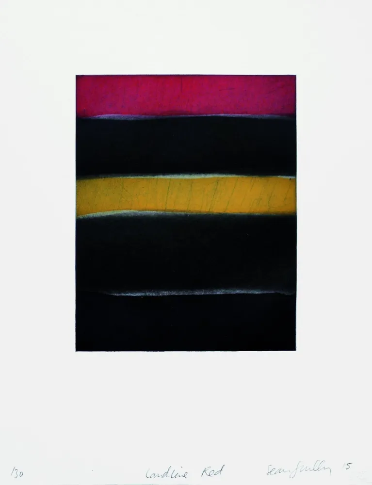 Aguatinta Scully - Landline (red)