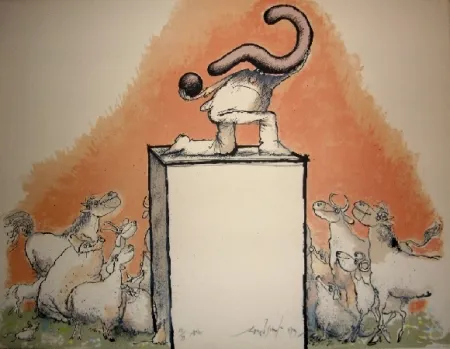 Litografía Searle - Atlas