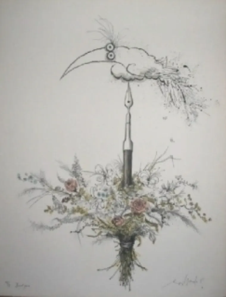 Litografía Searle - Bouquet garni