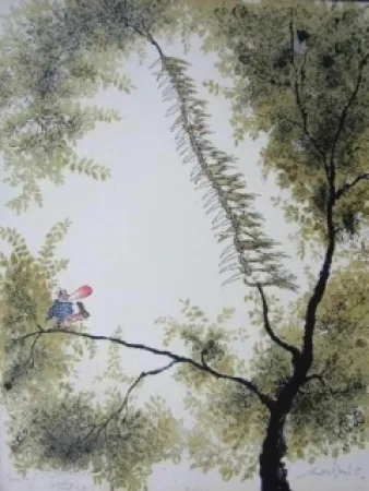 Litografía Searle - The clown