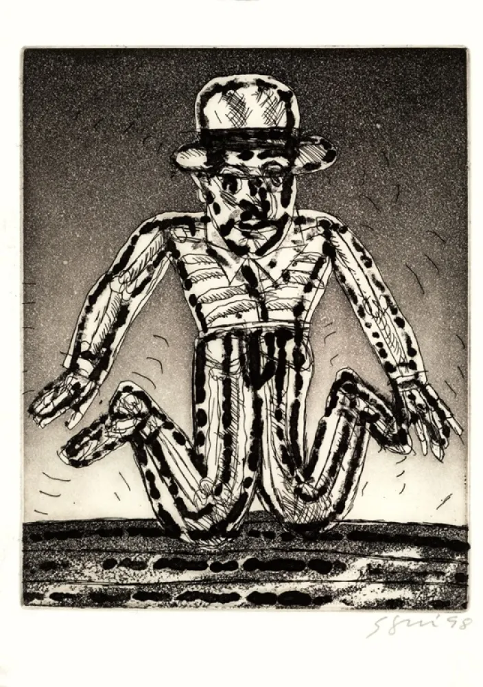 Aguafuerte Y Aguatinta Segui - Autoportrait 