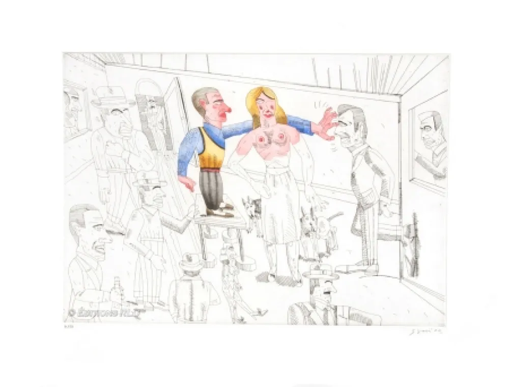 Aguafuerte Y Aguatinta Segui - Bochincheros