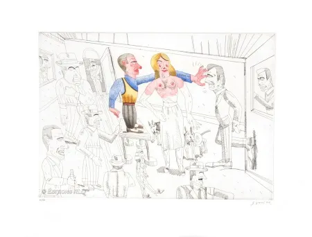 Aguafuerte Y Aguatinta Segui - Bochincheros