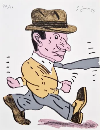 Litografía Segui - Cravate au vent