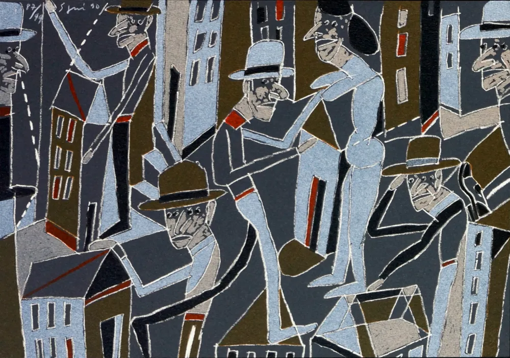 Litografía Segui - Le froid bleu des contre nuits 3