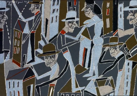 Litografía Segui - Le froid bleu des contre nuits 3