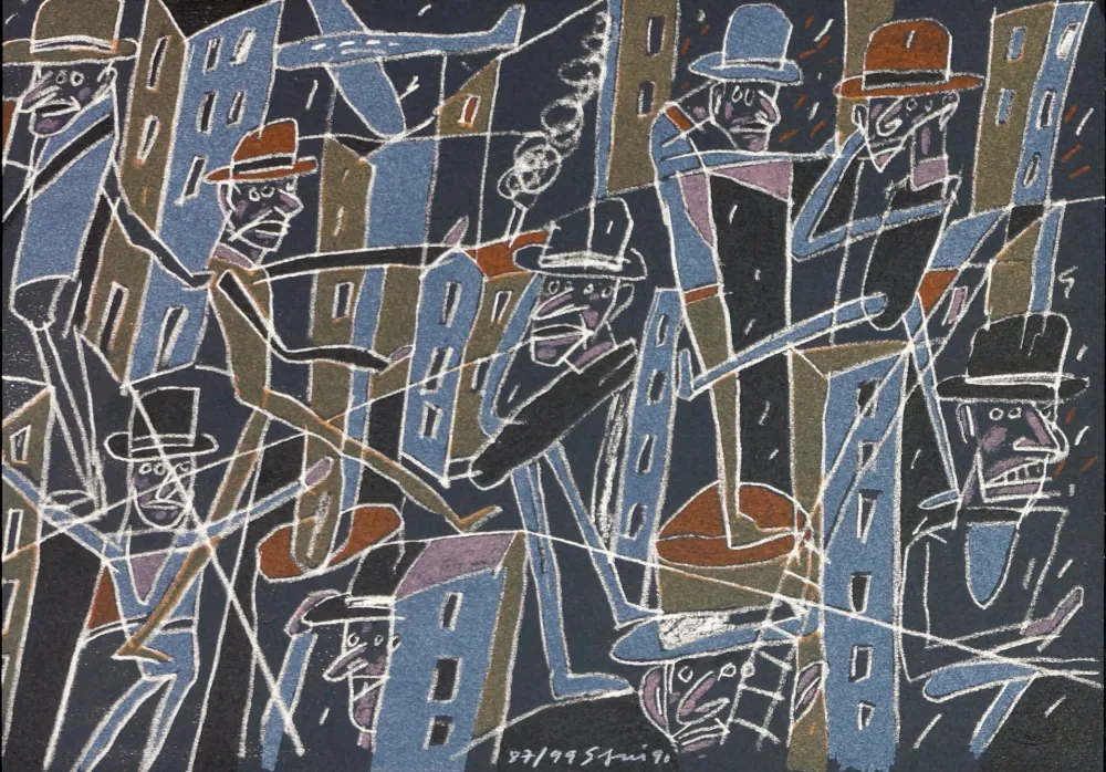 Litografía Segui - Le froid bleu des contre nuits 6