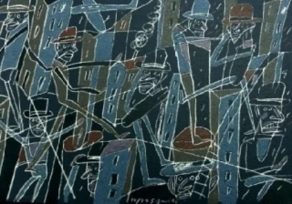 Litografía Segui - Le froid bleu des contre-nuits