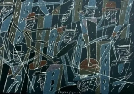 Litografía Segui - Le froid bleu des contre-nuits