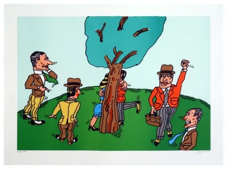 Litografía Segui - Les amoureux