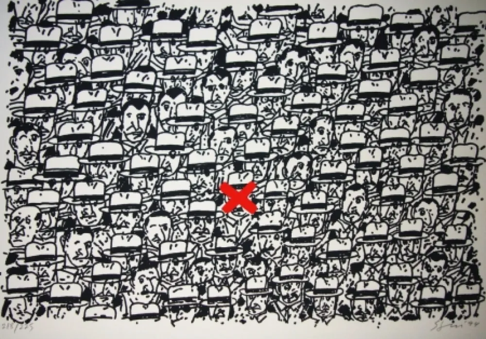 Litografía Segui - Pour le peuple africain