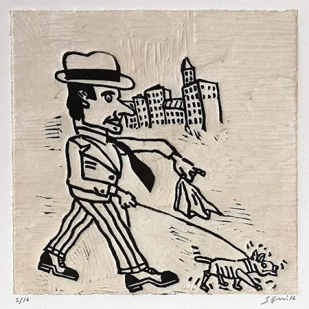 Carborundo Segui - Promeneur au chien