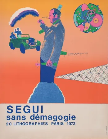 Litografía Segui - Sans Démagogie