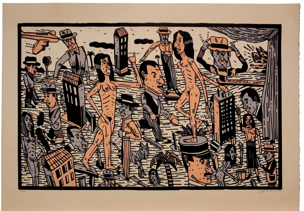 Litografía Segui - Théatre de la ville IV