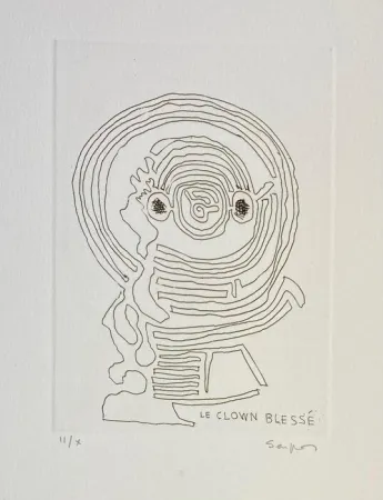 Grabado Seuphor - Onze essais de voix pour un chant du soir