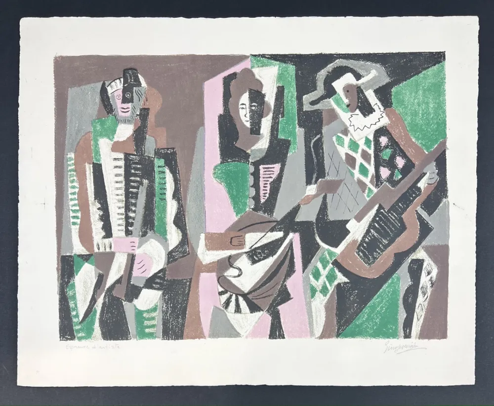 Litografía Severini - LE CONCERT