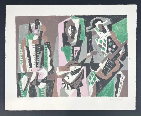 Litografía Severini - LE CONCERT