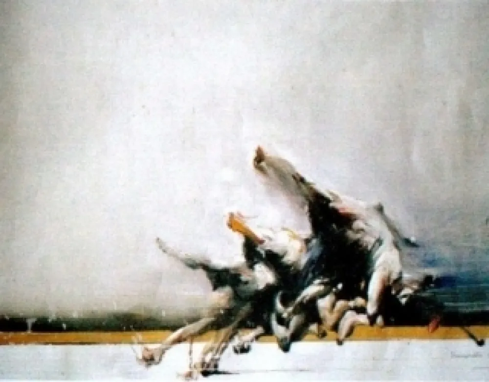 Litografía Shahabuddin - Sans titre