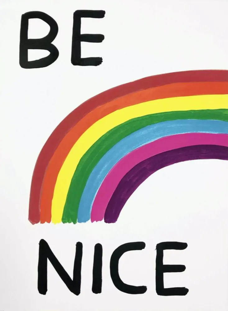 Serigrafía Shrigley - Be Nice