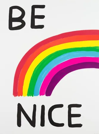 Serigrafía Shrigley - Be Nice