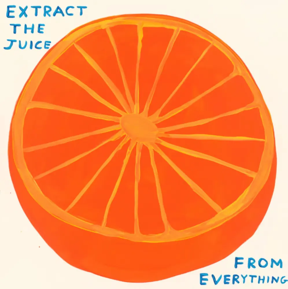 Serigrafía Shrigley - Extract The Juice