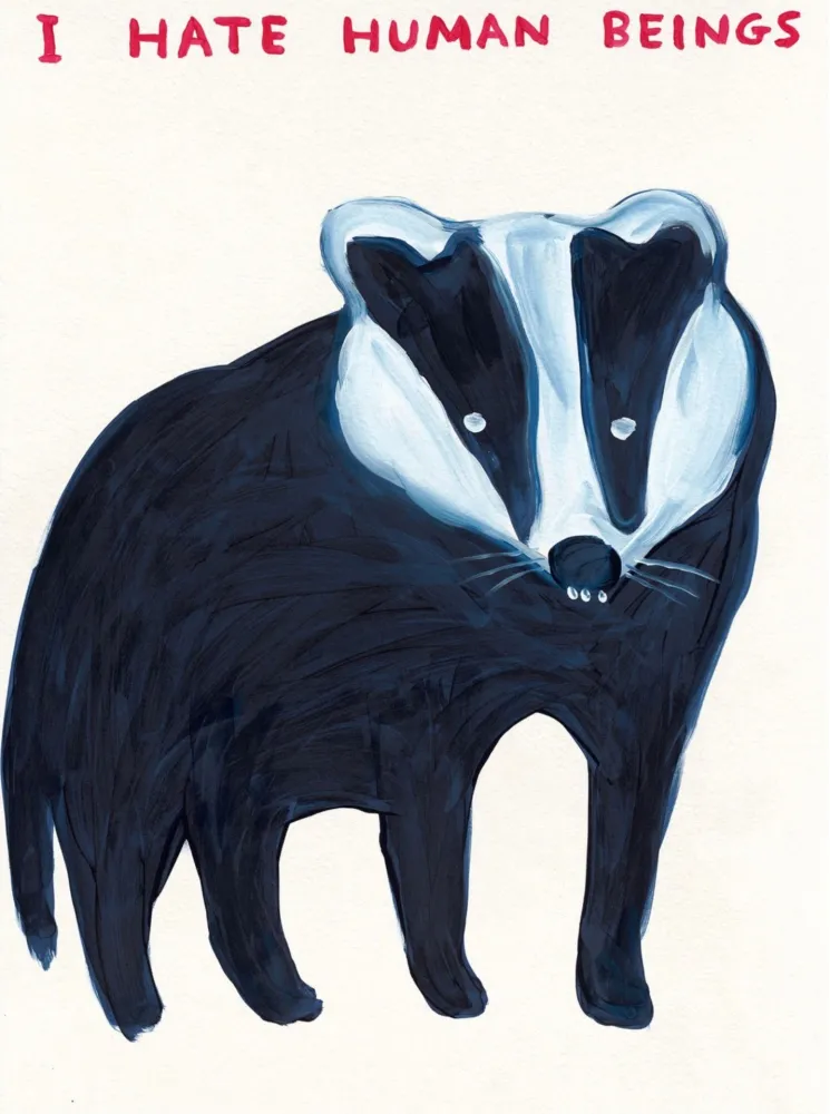 Serigrafía Shrigley - I Hate Human Beings