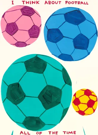 Serigrafía Shrigley - I Think About Football All Of The Time AP