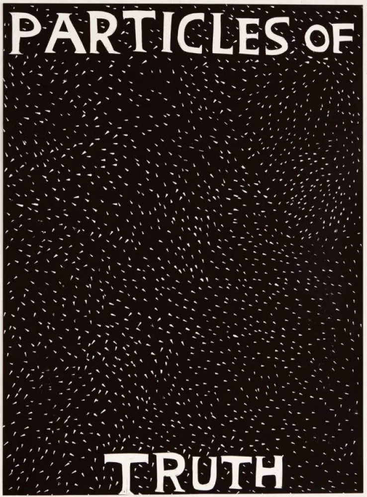 Linograbado Shrigley - Particles of Truth