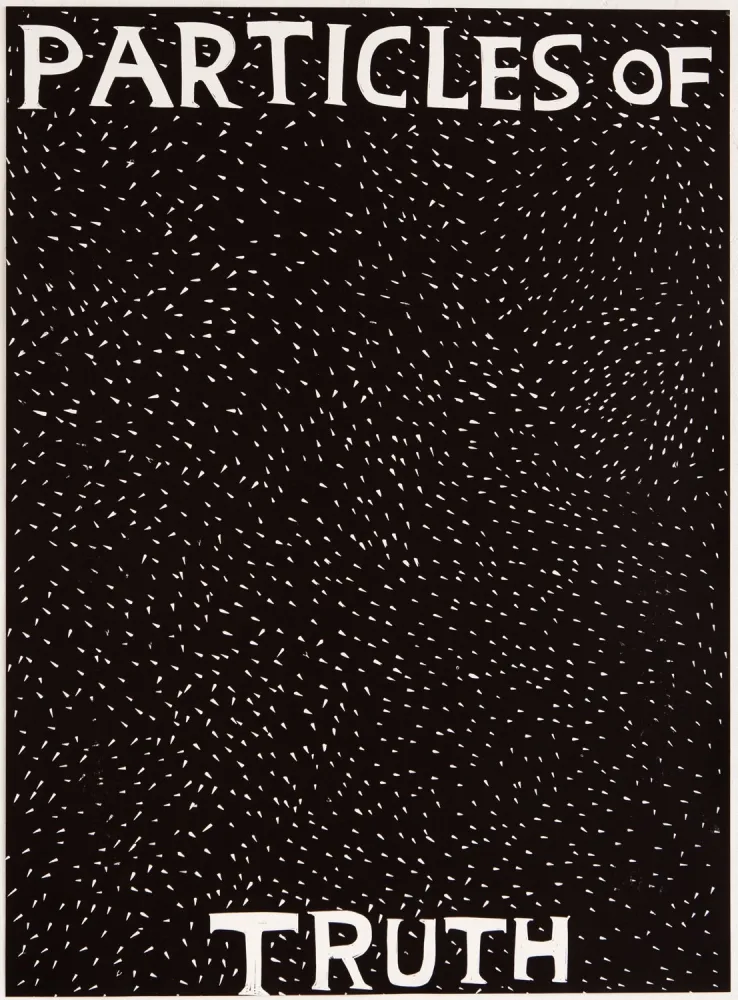 Linograbado Shrigley - Particles of Truth