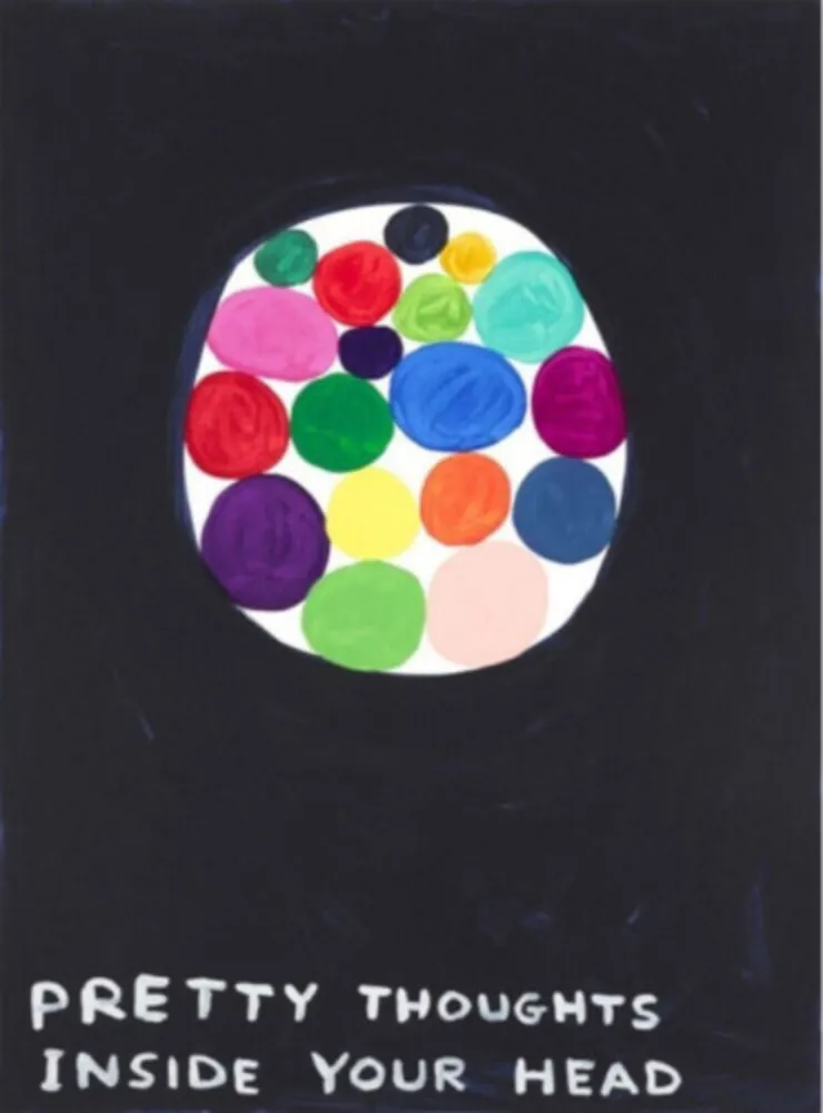 Serigrafía Shrigley - Pretty Thoughts Inside Your Head