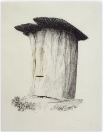 Litografía Sicilia - Tumba en el Aire I