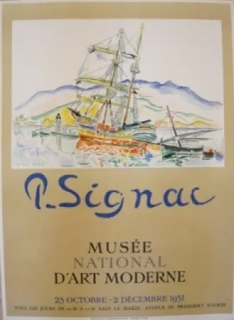 Cartel Signac - Affiche exposition Musée d'art moderne