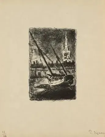 Litografía Signac - Saint MALO I (1927)