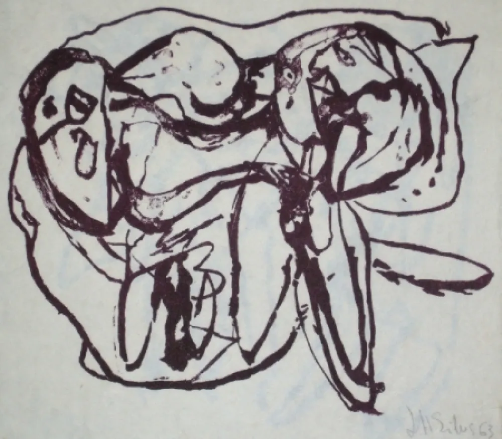 Litografía Silva - Sans titre 15