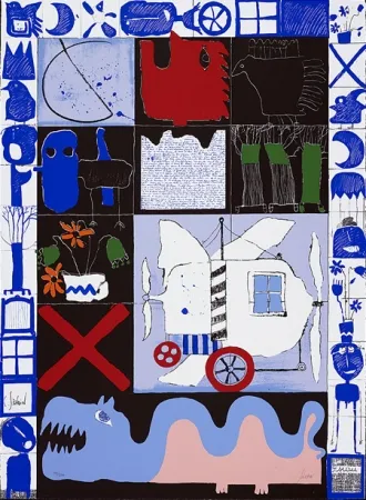 Serigrafía Silvain - Vol de nuit