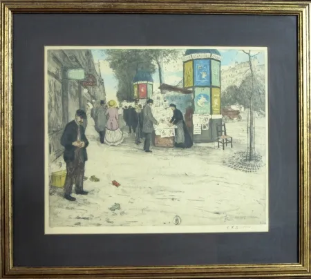 Aguafuerte Y Aguatinta Simon - PARIS