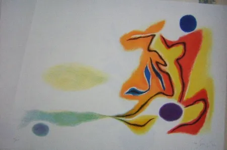 Litografía Singier - Blason du corps blessé