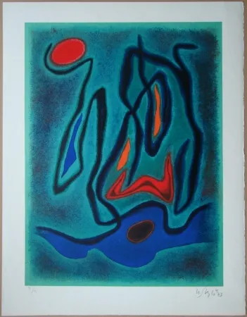 Litografía Singier - Composition