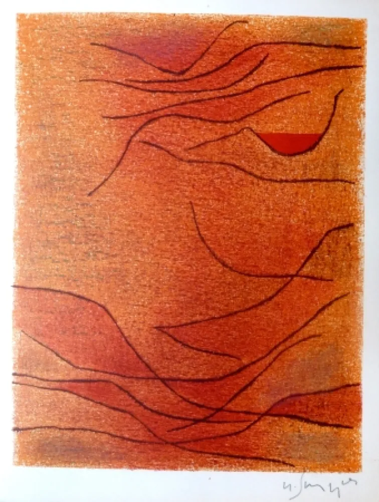 Litografía Singier - Exposition galerie de France