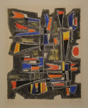 Litografía Singier - La Patriette de Gonzalve