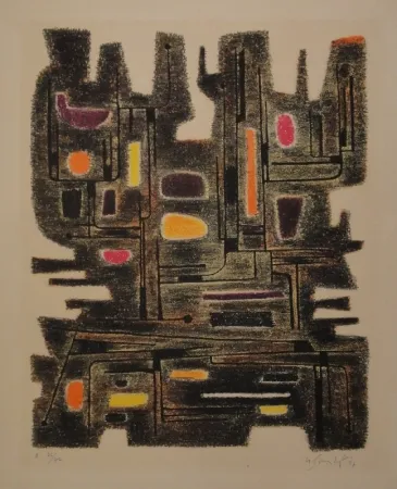 Litografía Singier - L’Ancêtre