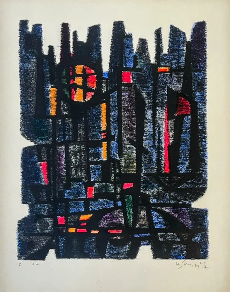 Litografía Singier - L'Appareil de Maître Gessner 