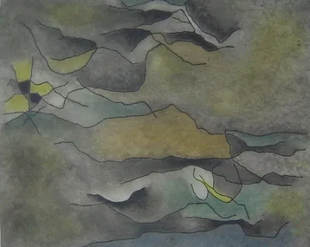 Aguatinta Singier - Sable et Eau