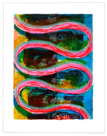 Litografía Siversten - Serpent