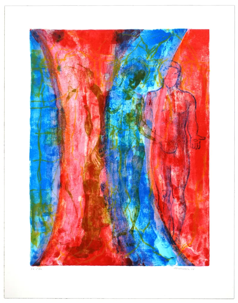 Litografía Siversten - The flood