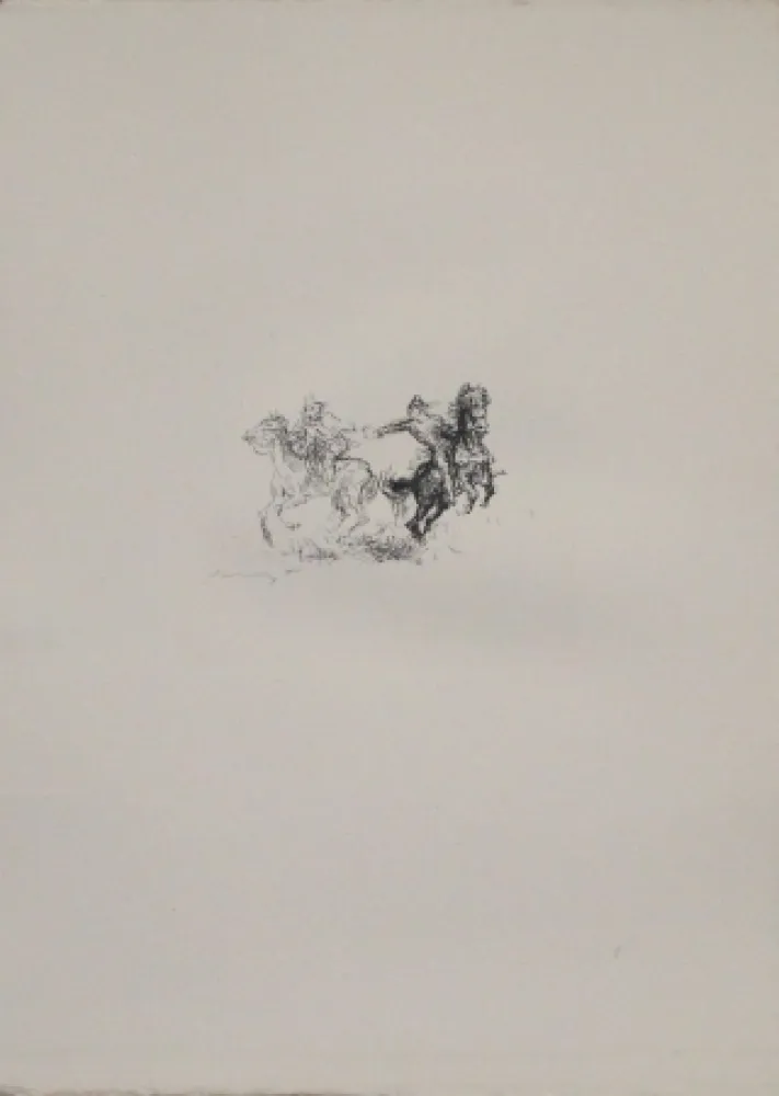 Litografía Slevogt - Die feindlichen Brüder 