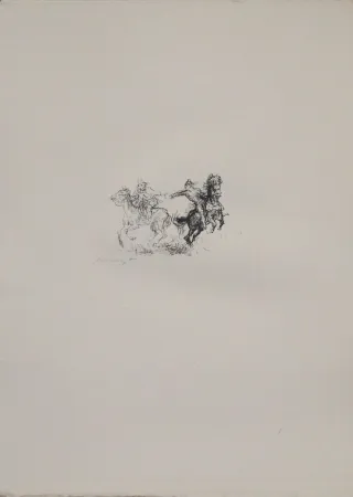 Litografía Slevogt - Die feindlichen Brüder 