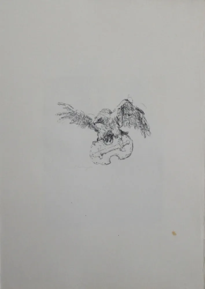 Litografía Slevogt - Schlussvignette 