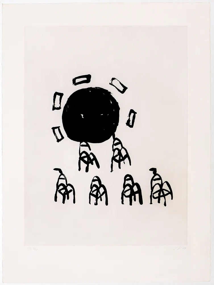 Grabado Solano - Plaça del joc de la pilota IV