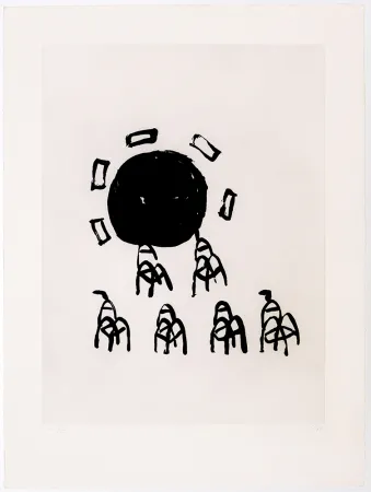 Grabado Solano - Plaça del joc de la pilota IV